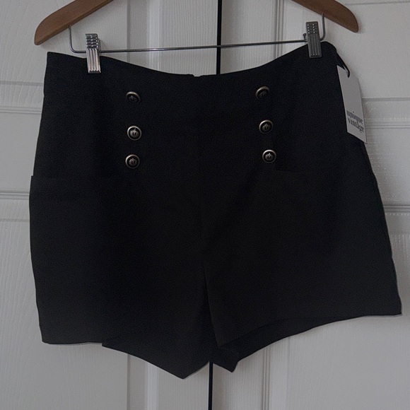 Unique Vintage Pants - NWT Unique Vintage Black Shorts